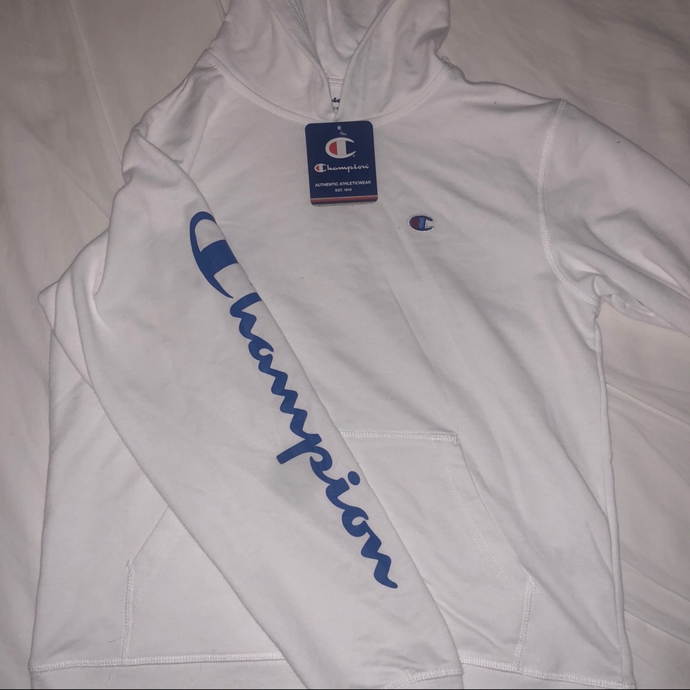 WHITE AUTHENTIC CHAMPION hoodie